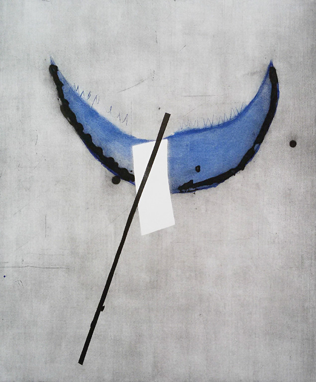 Anneke van der Mandele - In the air spirit, aquatint ets kopen? Bied vanaf 75!