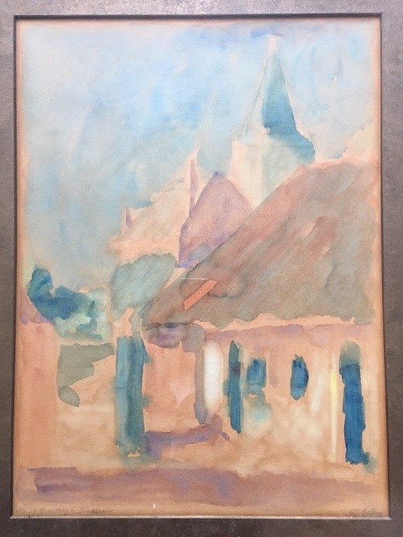 Frits Giltay: Aquarel, Boerderij te Blaricum kopen? Bied vanaf 110!