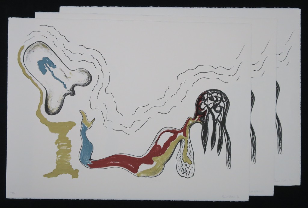 Lot met 3 grafische werken van Ruud Dijkers: Litho, Zonder titel kopen? Bied vanaf 1!