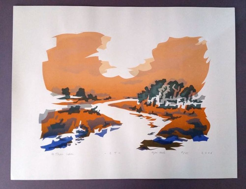 Mark Thorn Leeson-Z.T. - gesigneerde zeefdruk - oplage 25 ex. - 2006  kopen? Bied vanaf 25!