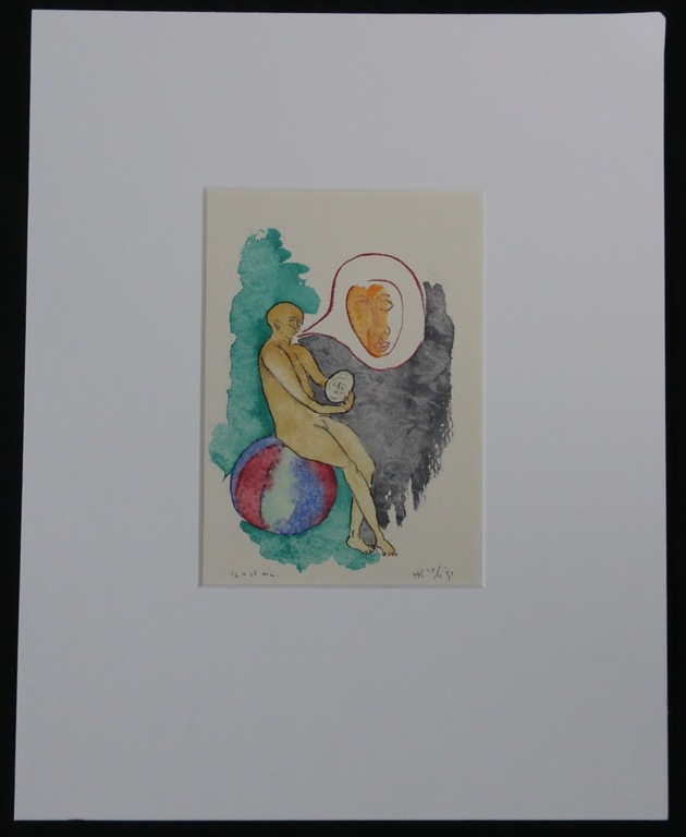 Hans Kuijs: Aquarel, Z.T. kopen? Bied vanaf 1!