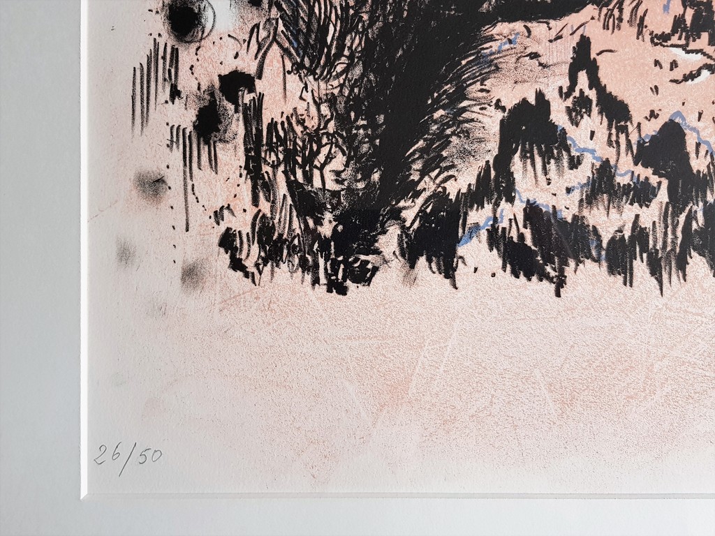 Nour Edinne Jarram - Litho - Gesigneerd 93 kopen? Bied vanaf 1!