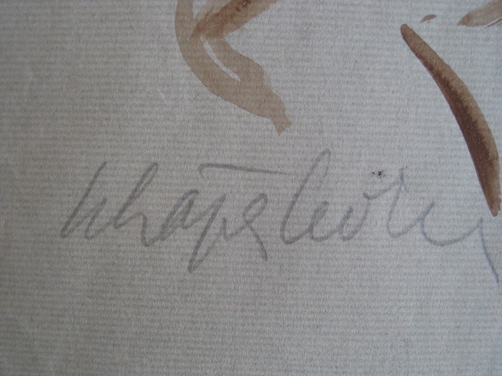 Interessant omstreeks 1920 impressionistisch aquarel  "mannelijk naakt"  kopen? Bied vanaf 1!
