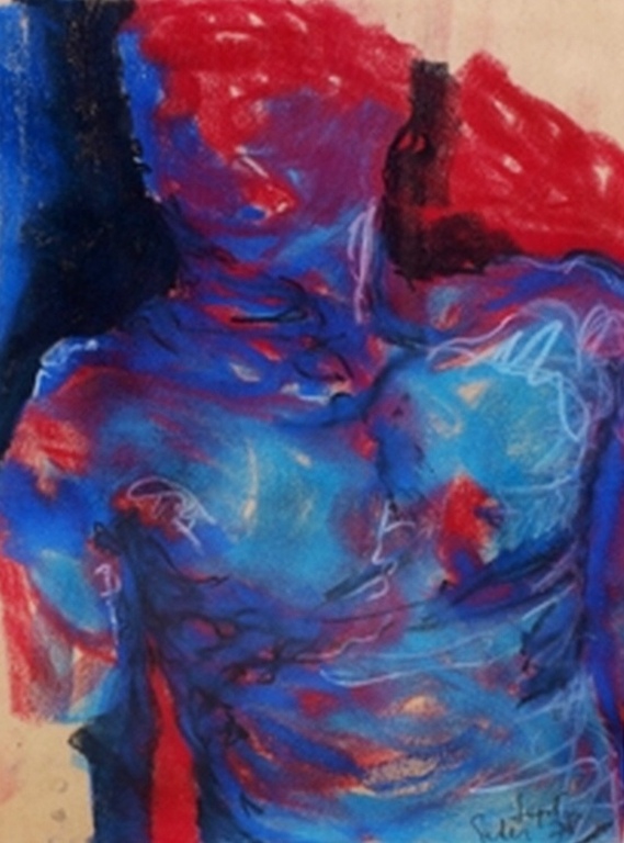 Pieter Schotman, Pastel, Torso 1978 verkocht voor € 110!