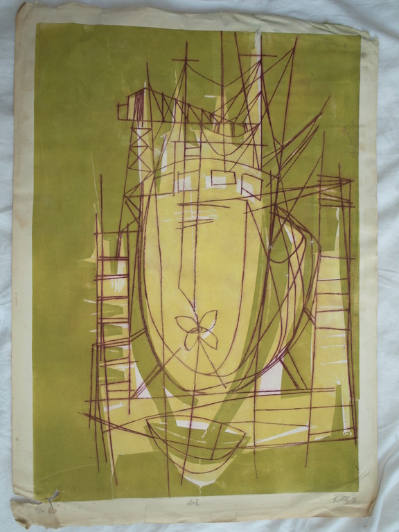 ROB COX - Kleurenets – Dok – Gesigneerd – Oplage 30 ex. - 1961 kopen? Bied vanaf 1!