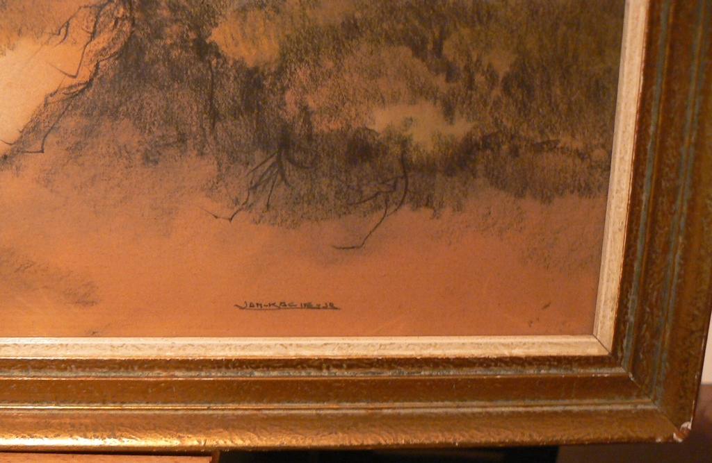 Jan Kagie jr (1907-1991)  --  pasteltekening  --  Duinlandschap kopen? Bied vanaf 40!