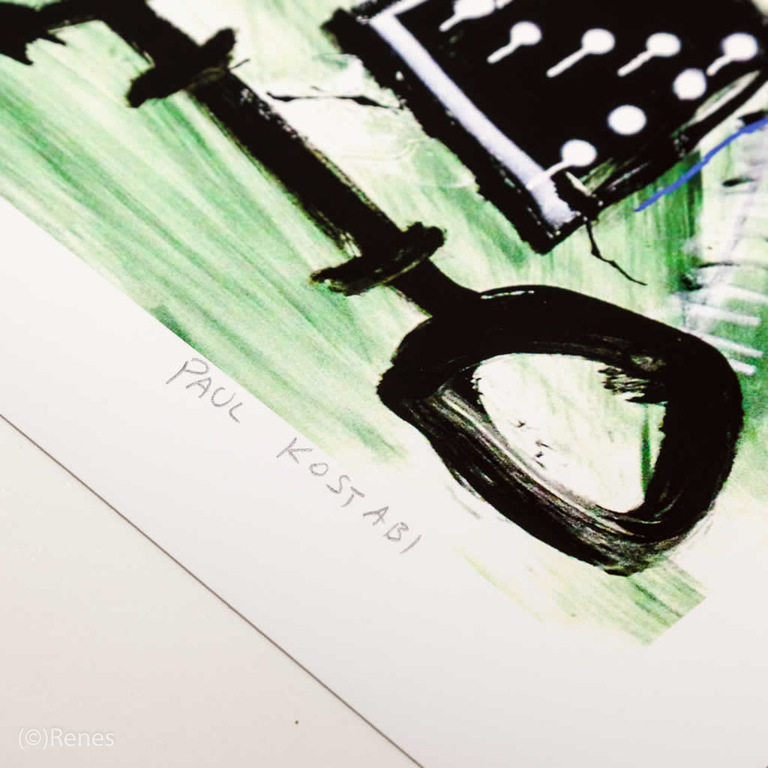 Paul Kostabi 'Loaded Questions', giclée, oplage 75, gesigneerd kopen? Bied vanaf 50!