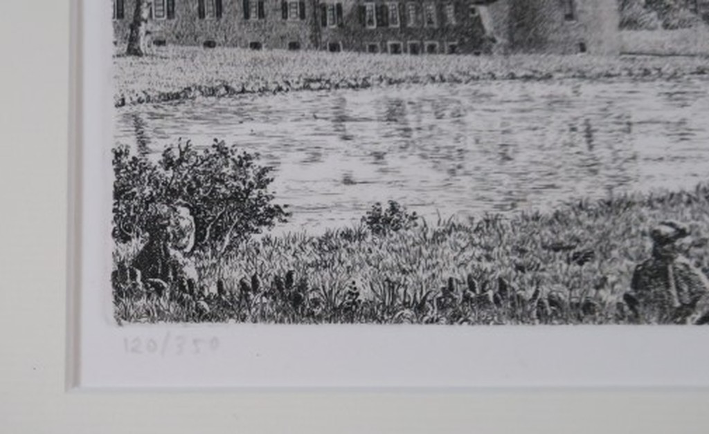 Wim van der Meij: Ets, Kasteel Rozendaal kopen? Bied vanaf 20!