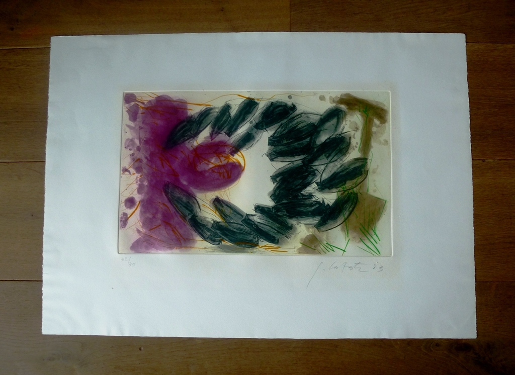 Ger Lataster, Aquatint, ets: 1983, Handgesigneerd, 32/35 kopen? Bied vanaf 225!