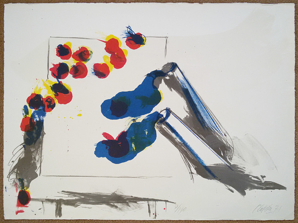 Ger Lataster - Kanonnen met fruit (1971), litho kopen? Bied vanaf 90!