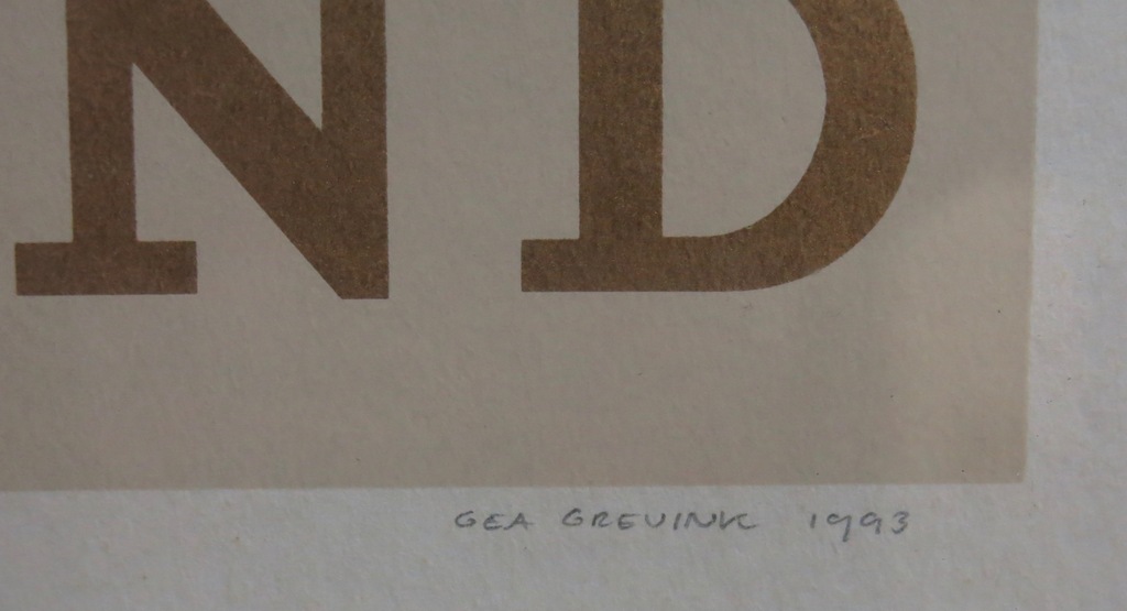 Geo Grevink: Zeefdruk, Gelderland - Ingelijst kopen? Bied vanaf 1!