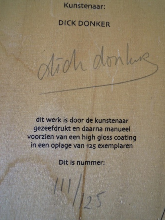 DICK DONKER zeefdruk nr.111/125 - 24 X 28 cm. kopen? Bied vanaf 1!