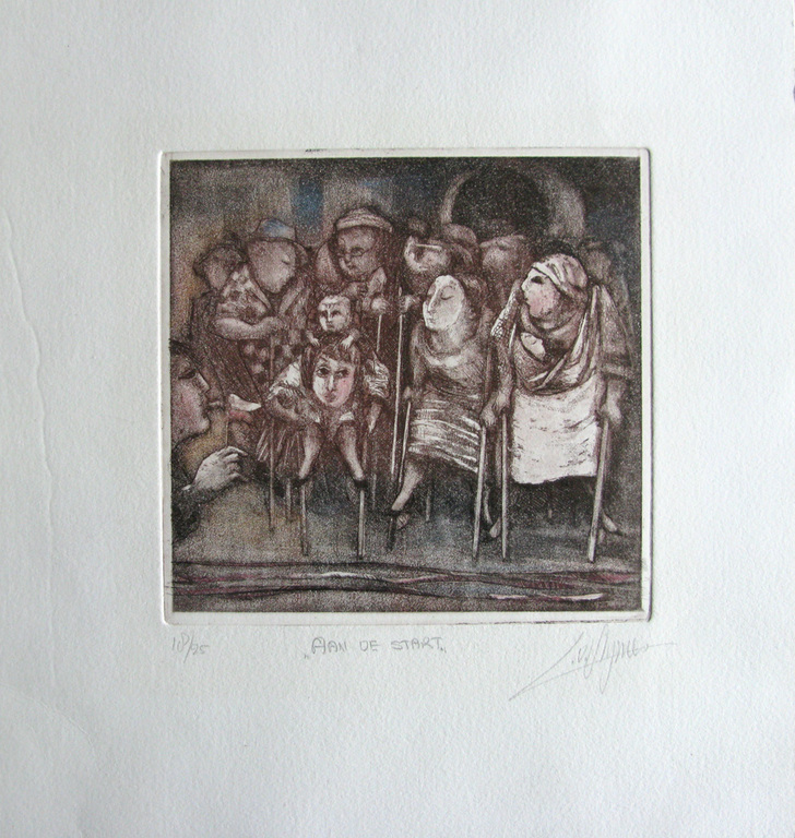 Lies van Vlijmen - Aan de start - kleurets kopen? Bied vanaf 15!