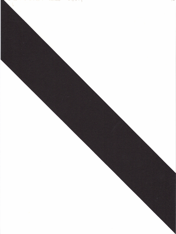 Marry Teeuwen de Jong - Wit vierkant, diagonaal gedeeld - Gesigneerde zeefdruk kopen? Bied vanaf 10!