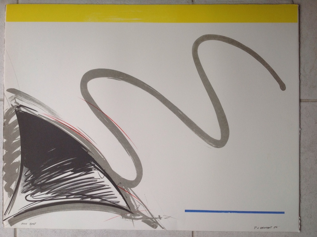 Peter van Drumpt:3 litho's : Landinwaarts kopen? Bied vanaf 40!