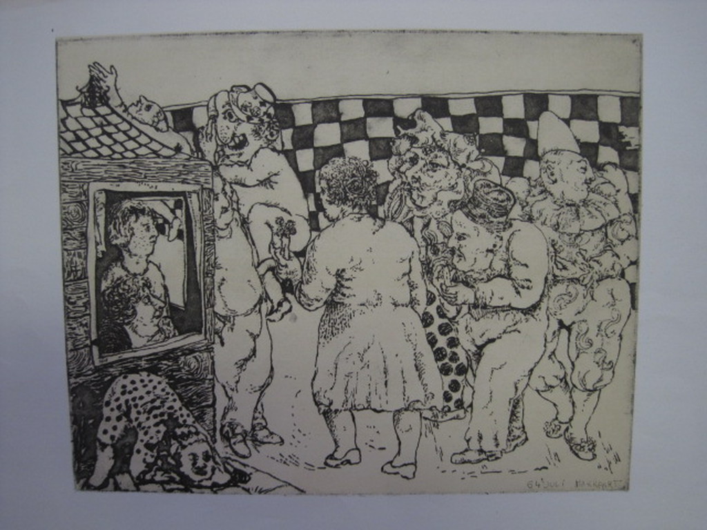 Fer Hakkaart (1941-) Leiden litho "Carneval" 1964   kopen? Bied vanaf 1!