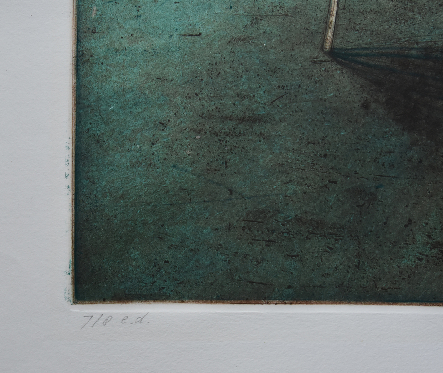 Arthur Stam # WASLIJN met LAKEN # ets, aquatint, drogenaald # 1976, oplage 8 ex. kopen? Bied vanaf 35!