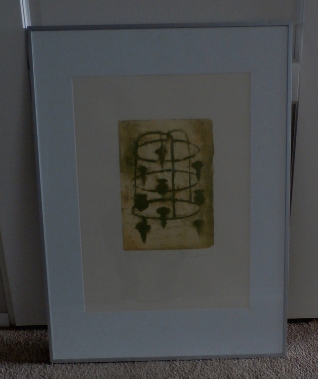 Otto Egberts, ingelijste zeefdruk: de vier windstreken, handgesigneerd kopen? Bied vanaf 60!