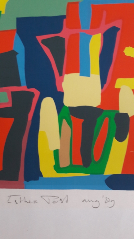 Esther Post , zeefdruk , gesigneerd  kopen? Bied vanaf 25!