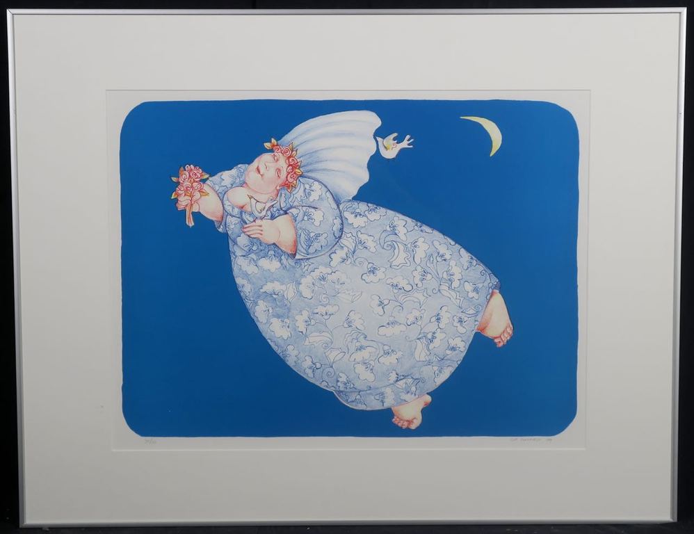 Ada Breedveld: Litho, De nachtbruid - Ingelijst kopen? Bied vanaf 1!