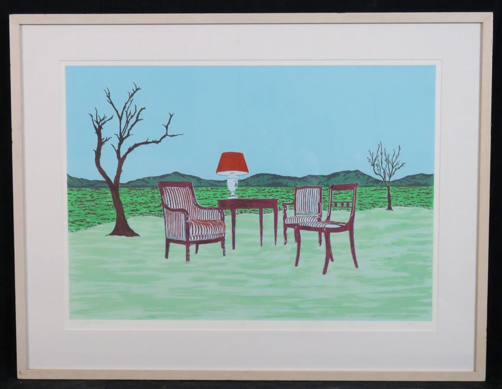 Jos van der Sommen: Litho, It's empty without you - Ingelijst kopen? Bied vanaf 20!