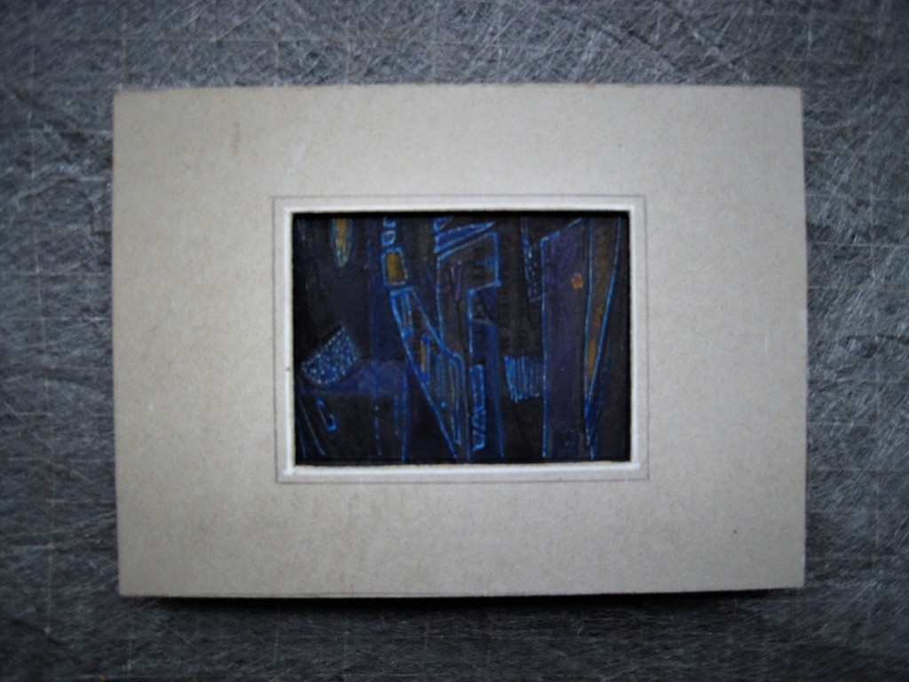 Nieuwe Haagse School Aquarel/Inkt "nachtelijk gesprek" Piet Franz 1922-1991 kopen? Bied vanaf 1!