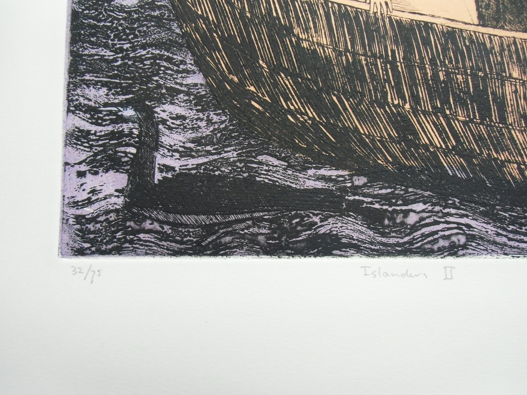 ISLANDERS II  //  KLEURETS MET HOUTDRUK VAN FRANS WESSELMAN kopen? Bied vanaf 40!