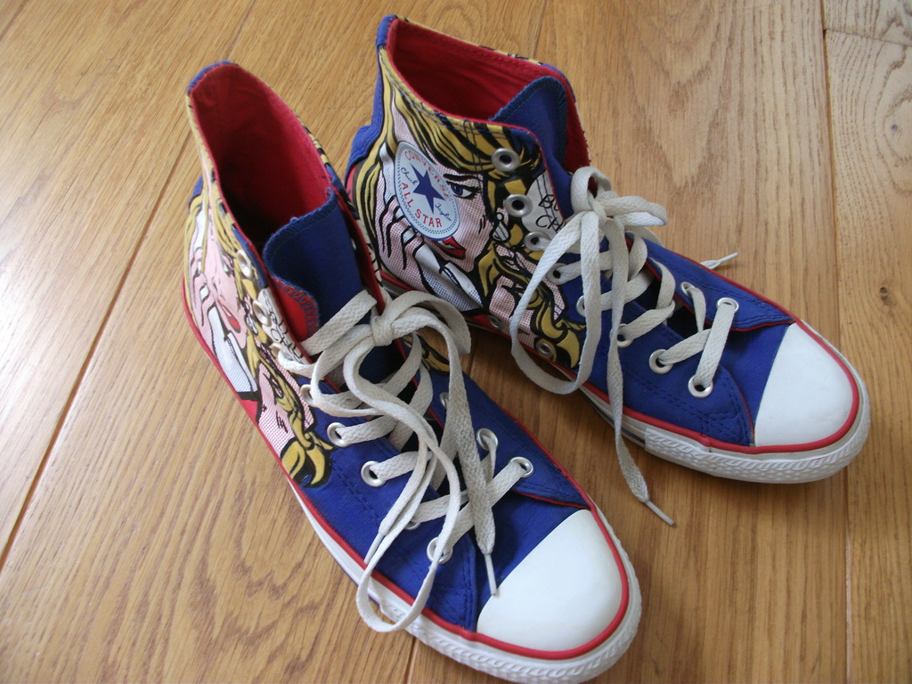 Roy Lichtenstein, Converse Chuck Taylor sneaker verkocht voor € 60!