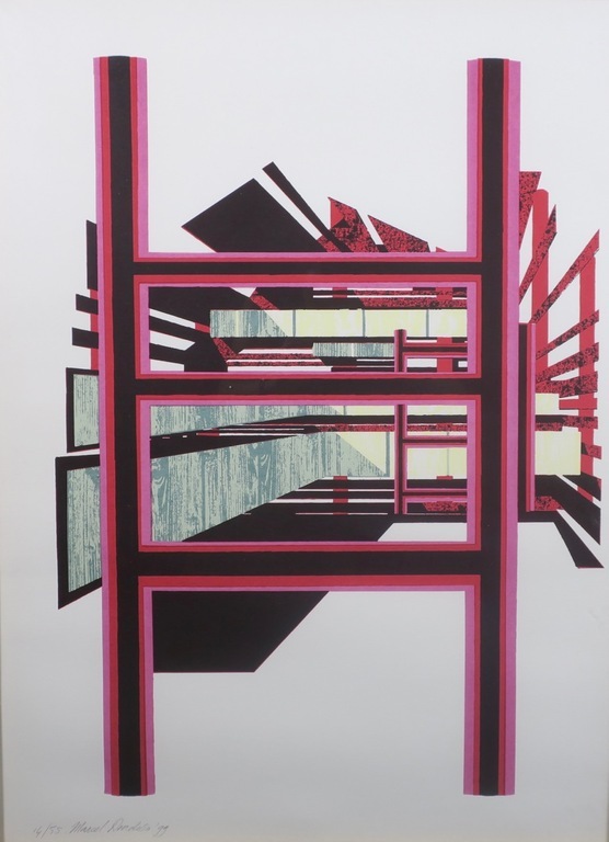 Marcel Doorduin: Zeefdruk, Zonder titel - Ingelijst kopen? Bied vanaf 1!