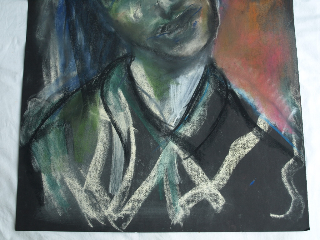 Anina Margiono – 2 Pastel-tekeningen – Man en Vrouw – Gesigneerd  kopen? Bied vanaf 35!