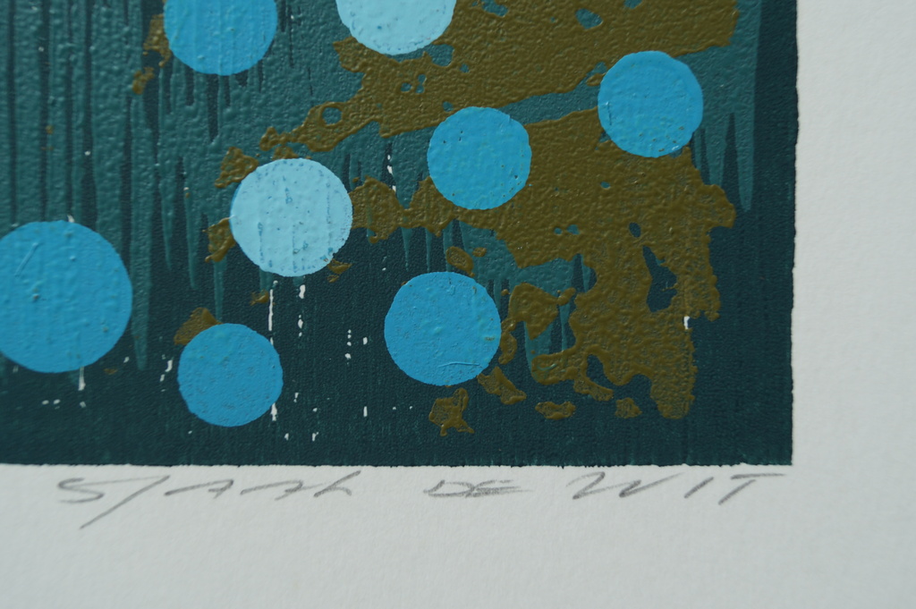 Sjaak de Wit - zeefdruk - blauwbes - 2004 kopen? Bied vanaf 1!