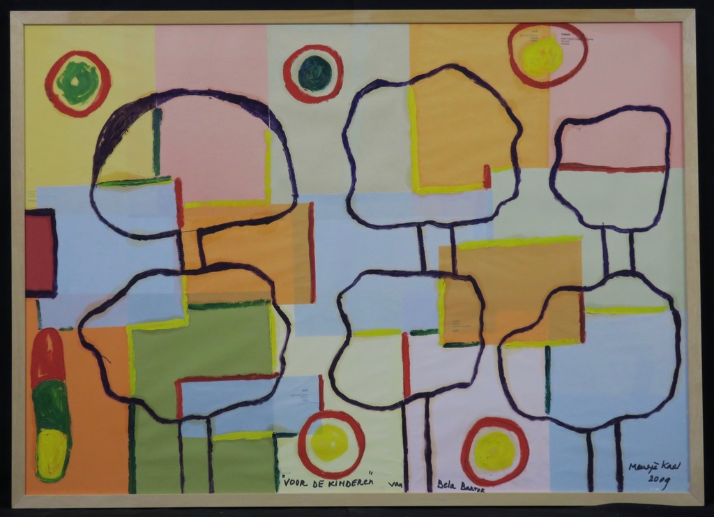 Meertje Kaal: Acryl en collage, Voor de kinderen van... - Ingelijst kopen? Bied vanaf 1!