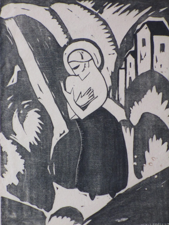 Joan Collette, Prediker, Houtsnede 1920 kopen? Bied vanaf 40!