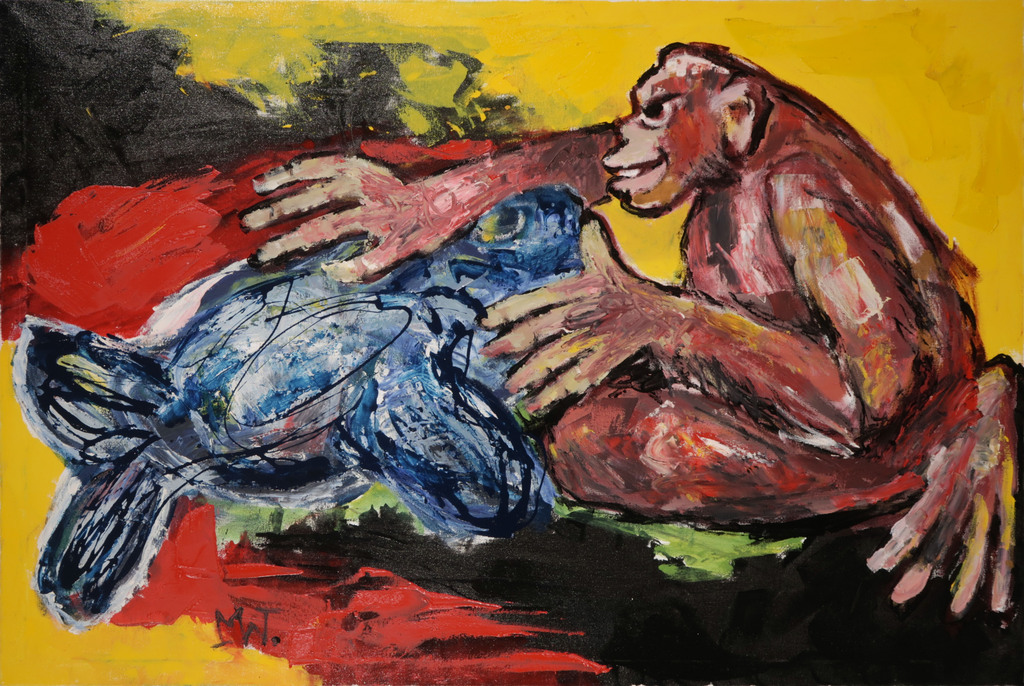 Martin van Wordragen: Olieverf op doek, Saamhorigheid - Ingelijst (Groot) kopen? Bied vanaf 550!