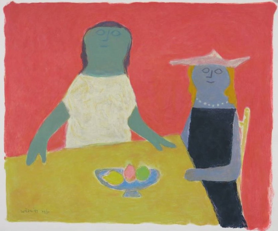 Jan Roede: Litho, Aan tafel verkocht voor € 150!