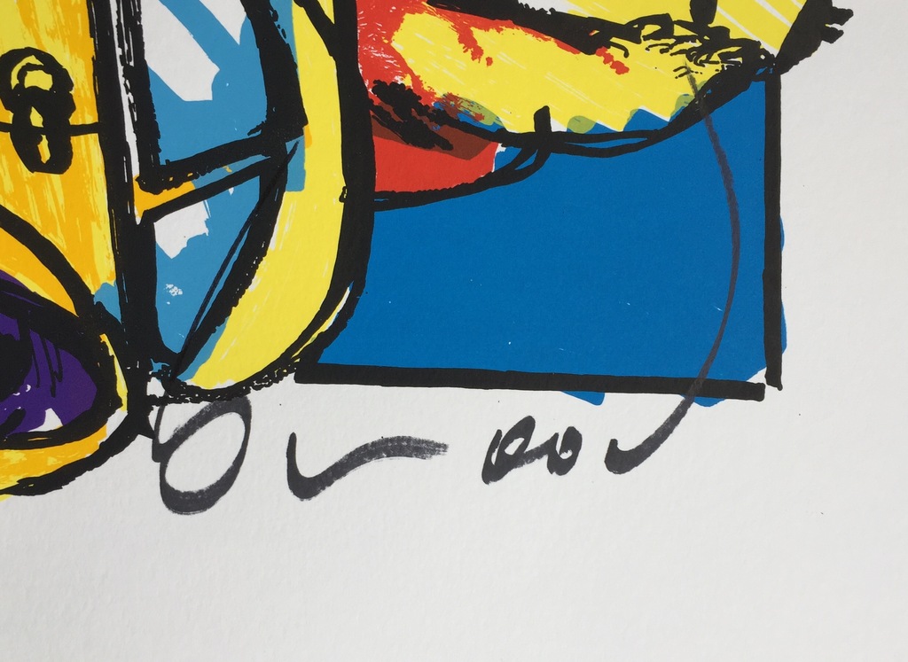 Herman Brood - Originele Kleurenzeefdruk: VW Beetle kopen? Bied vanaf 1!