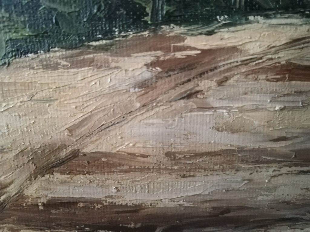 onbekend kunstenaar - olieverf op doek - zomerse bosweg kopen? Bied vanaf 1!