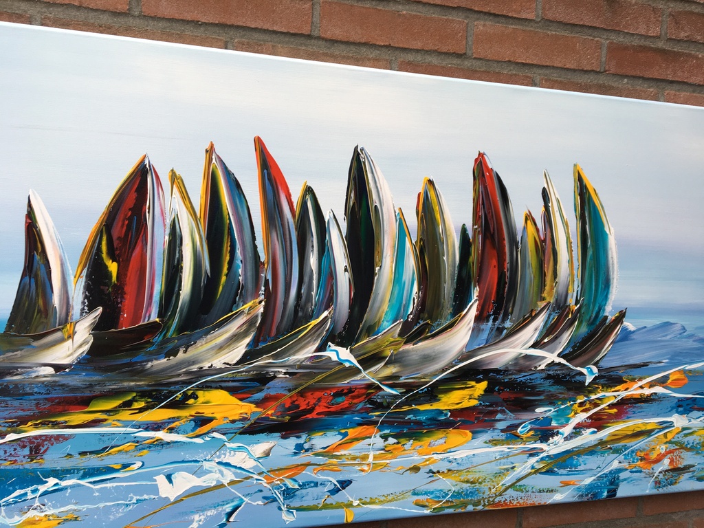 Gena- Fantasie Sailing- Gesigneerd-2017 kopen? Bied vanaf 250!