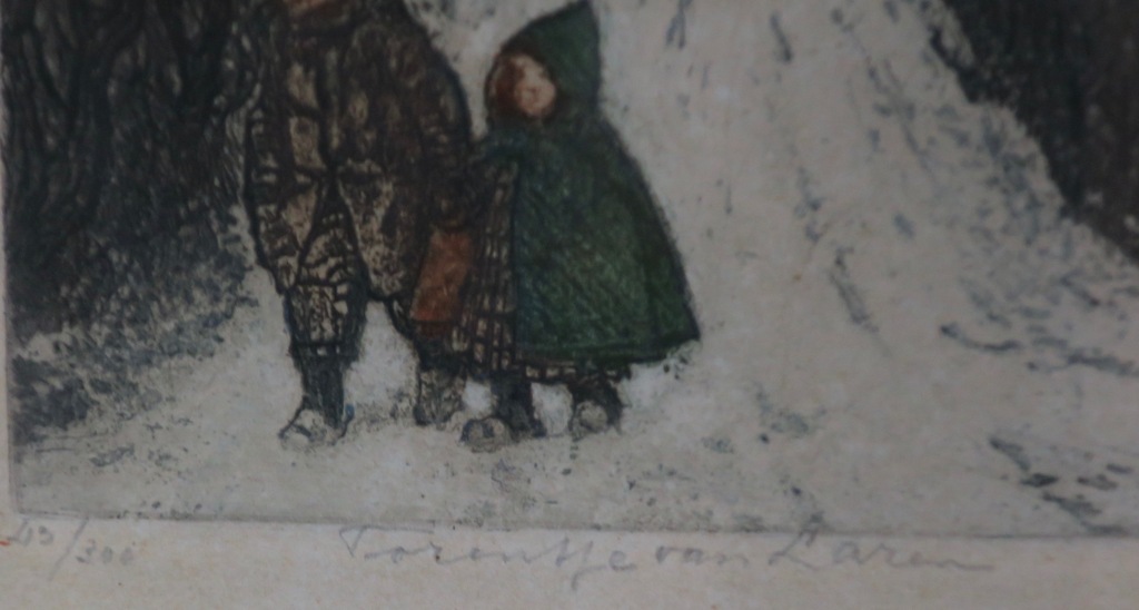 Tjeerd Bottema: Ets, Torentje van Laren - Ingelijst kopen? Bied vanaf 50!