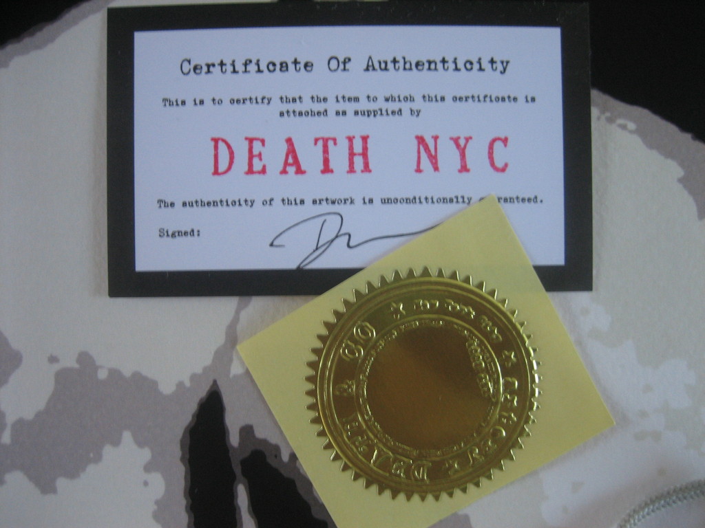 DEATH NYC Limited Edition Art print Graffiti Signed "Monroe G" Rare 2013 kopen? Bied vanaf 1!