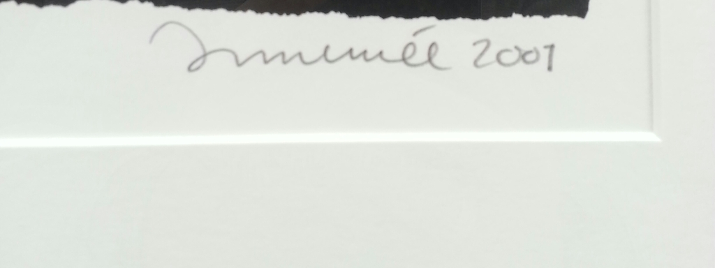 Hans Innemee, zeefdruk op papier in zware aluminium lijst, titel;  kopen? Bied vanaf 75!