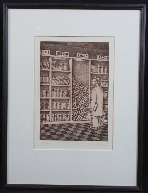 Jiri Sliva: Ets, Chaos - Ingelijst kopen? Bied vanaf 35!