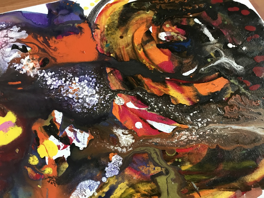 Zippora Meijer - Cosmos 2 - acryl op canvas 40 x 50 cm kopen? Bied vanaf 1!