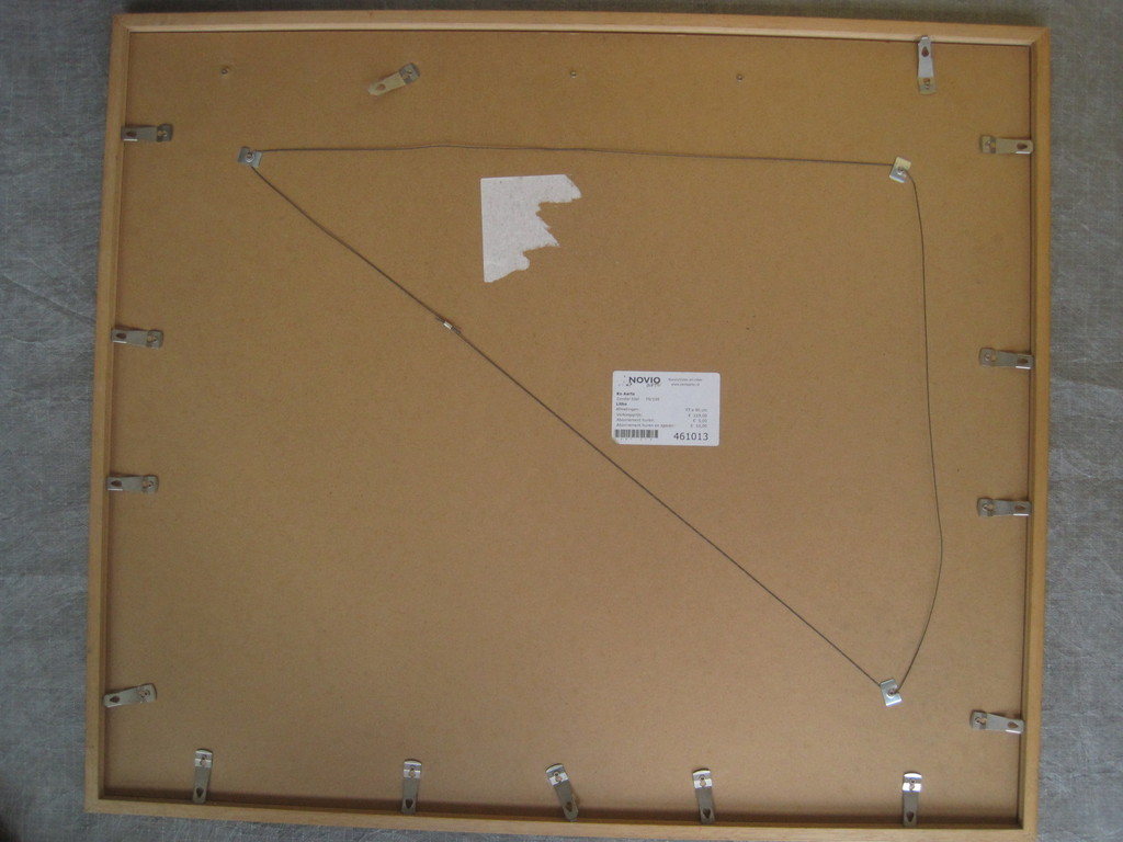 Grote gesigneerde Litho "Compositie in geel en blauw" van Ko Aarts (Hulst 1961)  kopen? Bied vanaf 1!