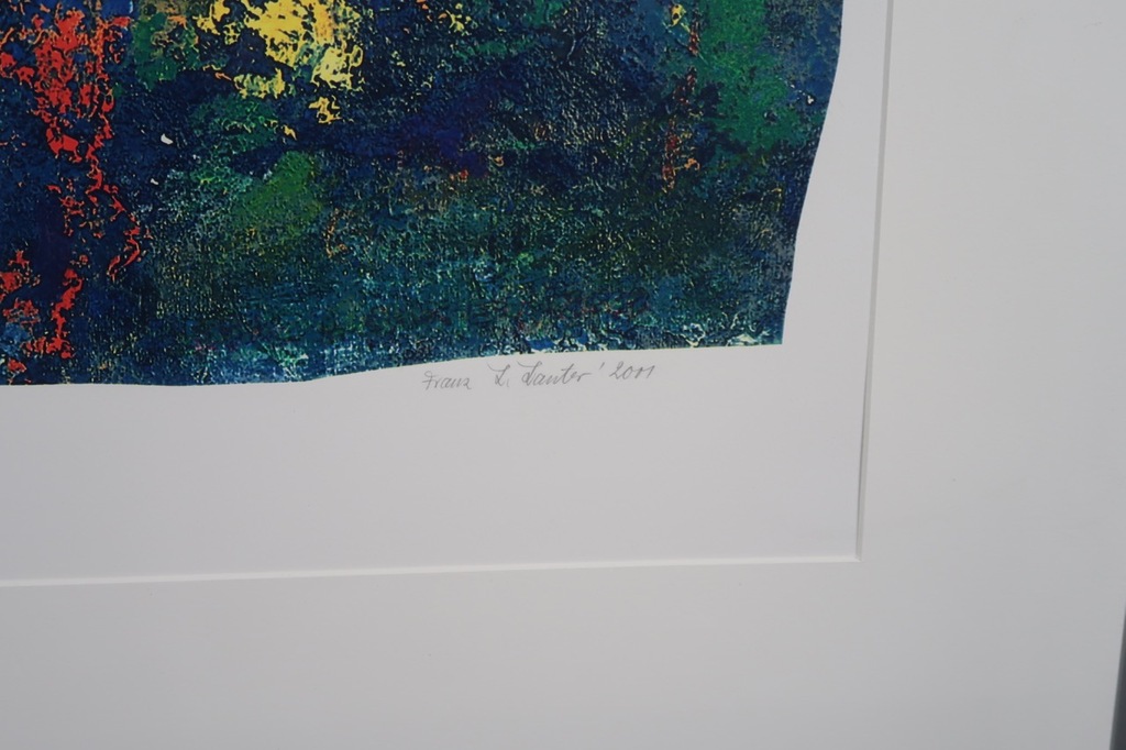 Franz Lauter: Zeefdruk, Stad bij nacht - Ingelijst (groot) kopen? Bied vanaf 35!