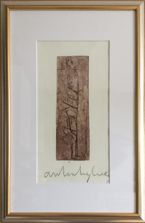 Anton Heyboer: ets - staande man  kopen? Bied vanaf 165!