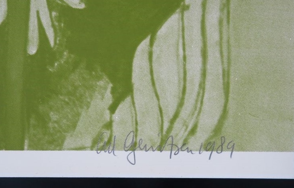 Ad Gerritsen: Zeefdruk, Artificiele Chaos (groen)  kopen? Bied vanaf 1!