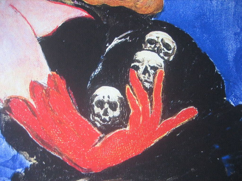 Ernst Fuchs - Die Kopfsammlerin - Giclée op canvas - Handgesigneerd - 2012 kopen? Bied vanaf 55!