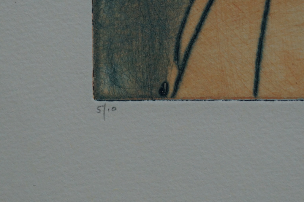 Mark Visione - gesigneerde ets - pregnant study kopen? Bied vanaf 20!