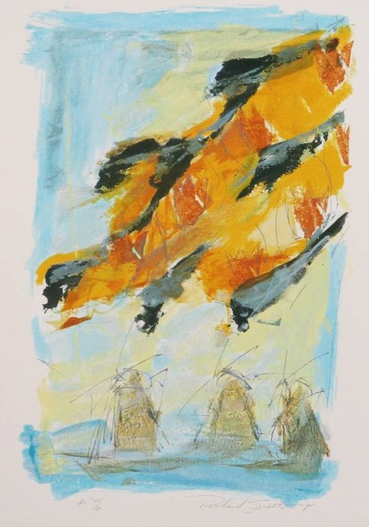 Richard Smeets: Zeefdruk, Molens verkocht voor € 45!